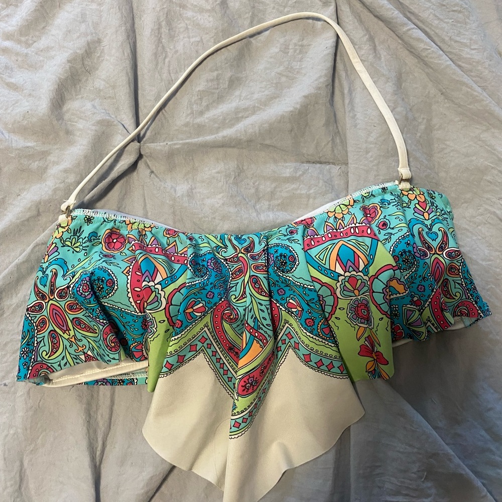 Patterned Bikini Top - image 1